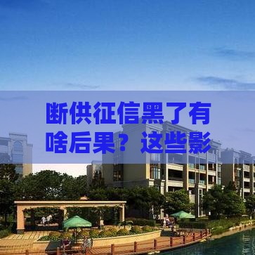 断供征信黑了有啥后果？这些影响你必须知道