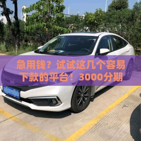 急用钱？试试这几个容易下款的平台！3000分期到底哪家审核快？