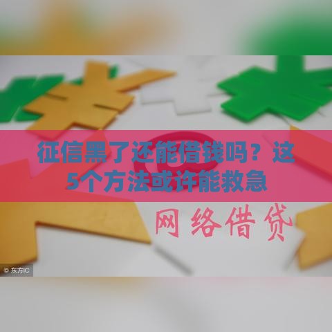 征信黑了还能借钱吗？这5个方法或许能救急
