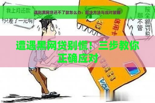 遭遇黑网贷别慌！三步教你正确应对