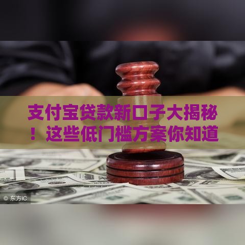 支付宝贷款新口子大揭秘！这些低门槛方案你知道吗