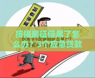 按揭房征信黑了怎么办？3个应急贷款攻略，轻松解决资金难题！