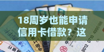 18周岁也能申请信用卡借款？这些正规口子别错过！