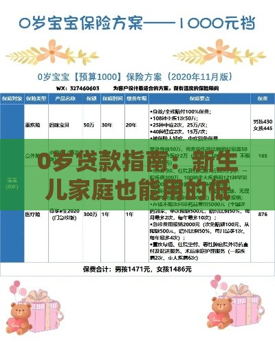 0岁贷款指南：新生儿家庭也能用的低息方案推荐