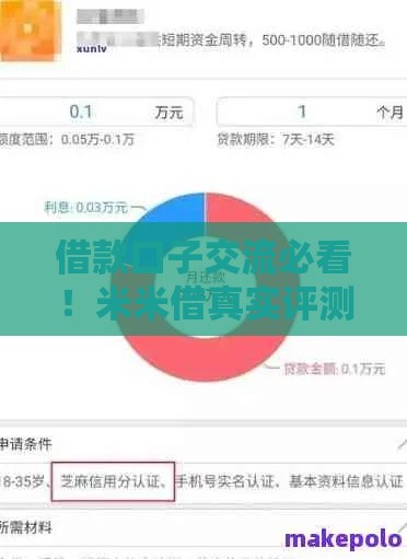 借款口子交流必看！米米借真实评测这些细节别忽略