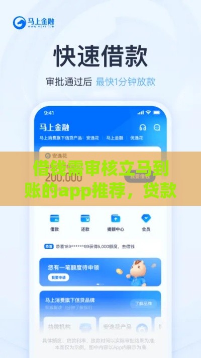 借钱需审核立马到账的app推荐，贷款新人必藏攻略