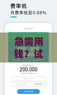 急需用钱？试试这些和益秒到一样的借款口子，快速到账超省心！