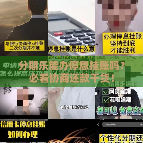 分期乐能办停息挂账吗？必看协商还款干货！