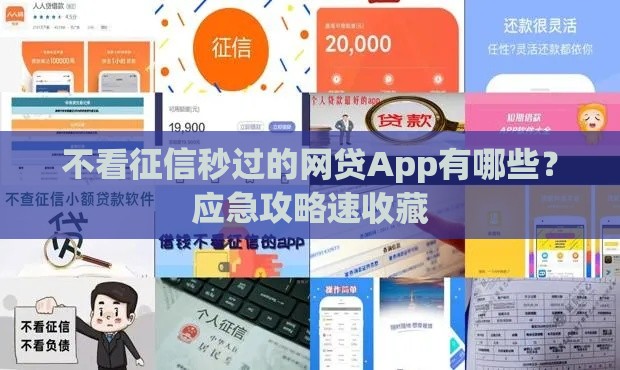 不看征信秒过的网贷App有哪些？应急攻略速收藏