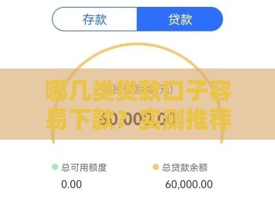 哪几类贷款口子容易下款？实测推荐5个低门槛平台！