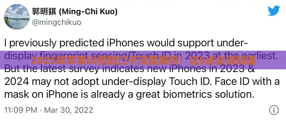 2025年苹果ID借款口子深度解析！这5点必须知道