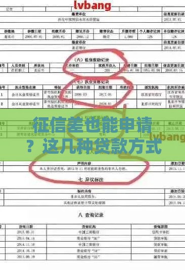 征信差也能申请？这几种贷款方式不看信用记录，快速下款有诀窍！