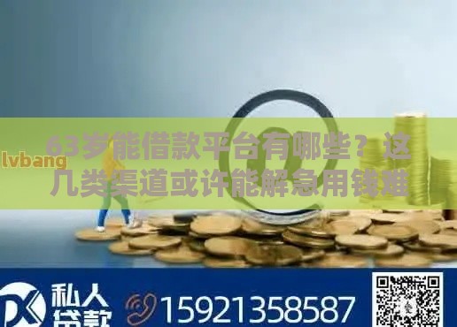 63岁能借款平台有哪些？这几类渠道或许能解急用钱难题