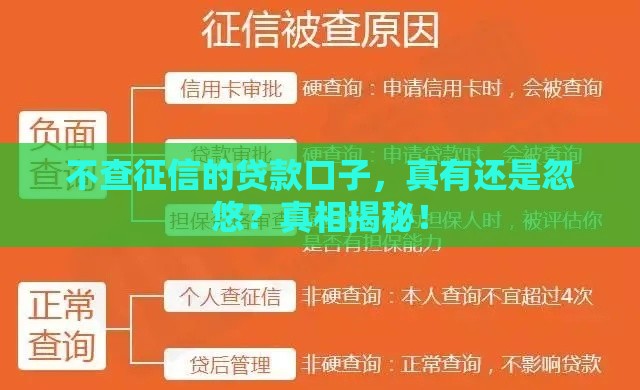 不查征信的贷款口子，真有还是忽悠？真相揭秘！