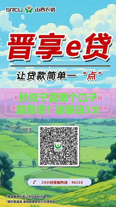 秒贷宁夏哪个口子最靠谱？速看这3大平台申请条件+避坑技巧！