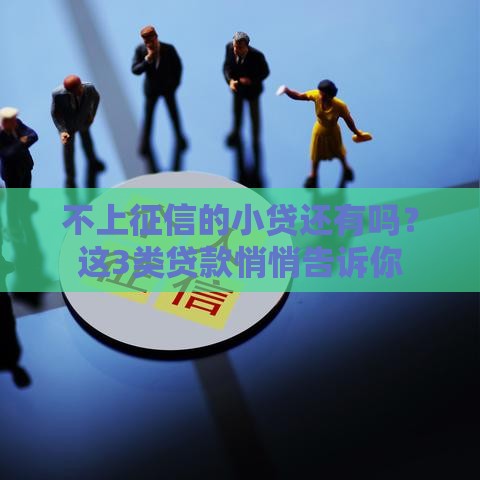 不上征信的小贷还有吗？这3类贷款悄悄告诉你