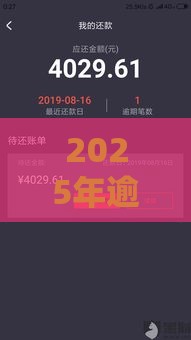 2025年逾期还能下款？这5个良心平台依然放款快！