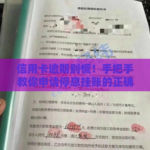 信用卡逾期别慌！手把手教你申请停息挂账的正确姿势
