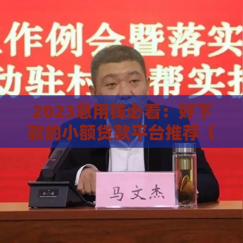 2023急用钱必看：好下款的小额贷款平台推荐（门槛低秒到账）