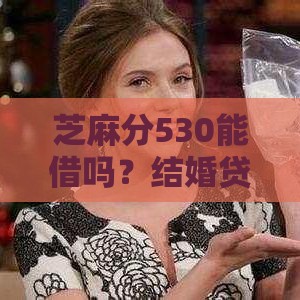 芝麻分530能借吗？结婚贷款平台推荐+申请攻略