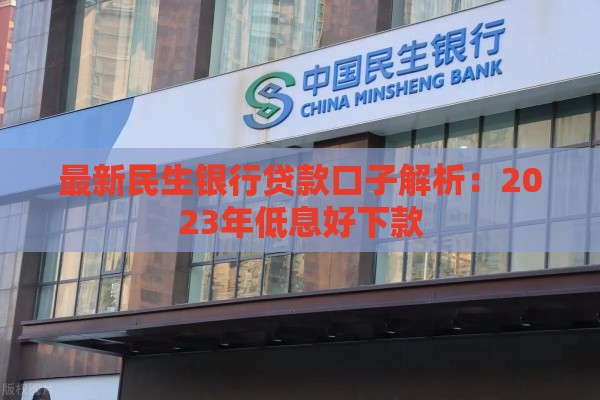 最新民生银行贷款口子解析：2023年低息好下款