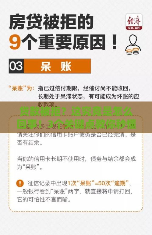 贷款被拒？这究竟是怎么回事！3个关键点教你秒懂避坑攻略