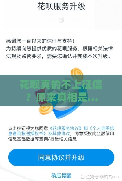 花呗真的不上征信？原来真相是…