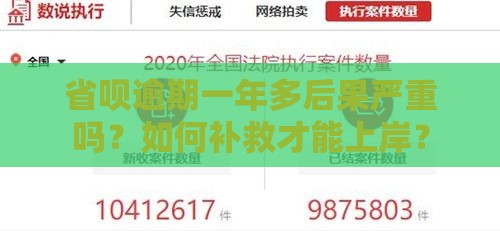 省呗逾期一年多后果严重吗？如何补救才能上岸？