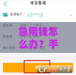 急用钱怎么办？手把手教你备用金怎么借500块快速到账