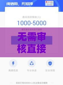 无需审核直接放款的小额备用金平台有哪些？