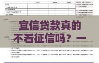 宜信贷款真的不看征信吗？一文说清申请条件和注意事项！
