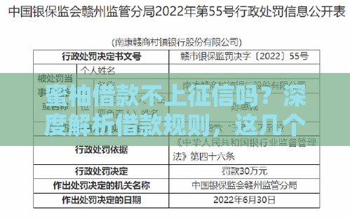 蜜柚借款不上征信吗？深度解析借款规则，这几个重点必须懂！