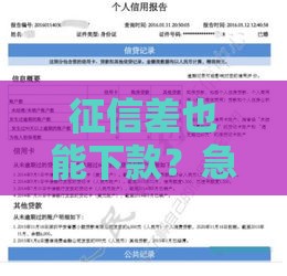 征信差也能下款？急用钱必看的避坑借款指南