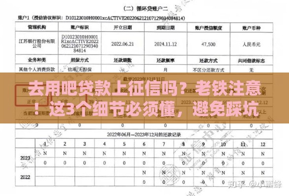 去用吧贷款上征信吗？老铁注意！这3个细节必须懂，避免踩坑