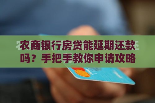 农商银行房贷能延期还款吗？手把手教你申请攻略
