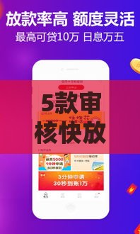 5款审核快放款稳的正规贷款软件推荐