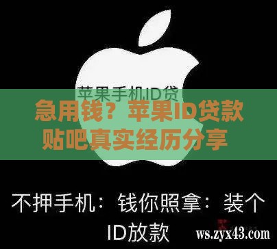 急用钱？苹果ID贷款贴吧真实经历分享 手把手教你避坑