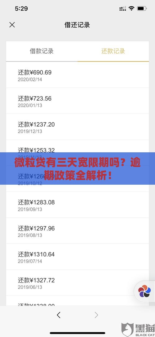 微粒贷有三天宽限期吗？逾期政策全解析！