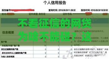 不看征信的网贷为啥不能碰？这3个坑你可能没想到！
