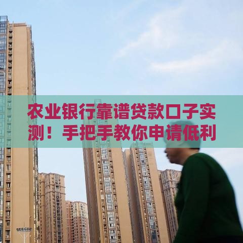农业银行靠谱贷款口子实测！手把手教你申请低利率攻略