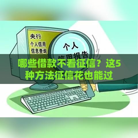哪些借款不看征信？这5种方法征信花也能过