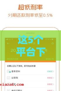 这5个平台下款快通过率高还正规