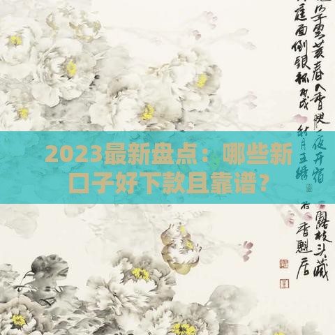 2023最新盘点：哪些新口子好下款且靠谱？