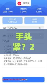 手头紧？2万分期贷款怎么选？这5个靠谱口子别错过！