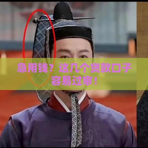 急用钱？这几个贷款口子容易过审！