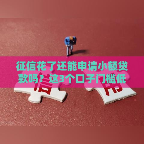 征信花了还能申请小额贷款吗？这3个口子门槛低、放款快！