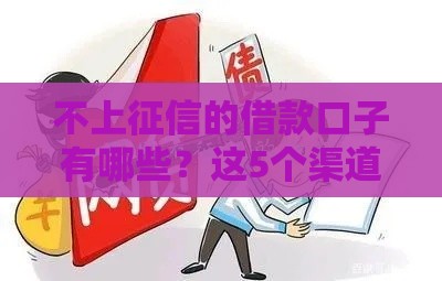 不上征信的借款口子有哪些？这5个渠道真实靠谱！