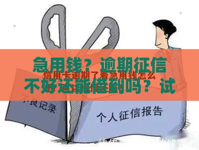 急用钱？逾期征信不好还能借到吗？试试这几个方法！