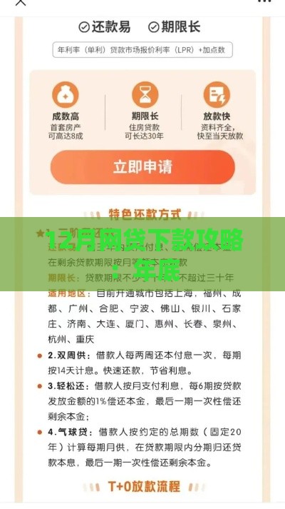 12月网贷下款攻略：年底