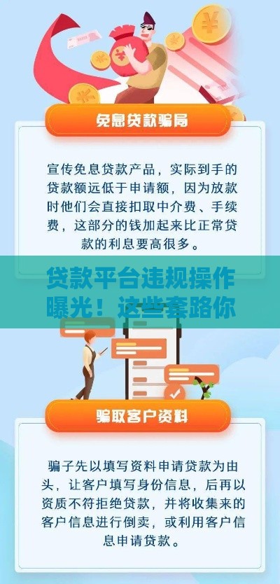 贷款平台违规操作曝光！这些套路你中招了吗？